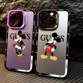 Mickey & Minnie Cartoon Soft iPhone Case
